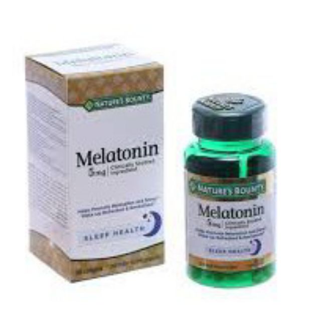 Viên Uống Giúp Điều Hòa Giấc Ngủ, Giảm Căng Thẳng Nature's Bounty Melatonin Hộp 60 Viên