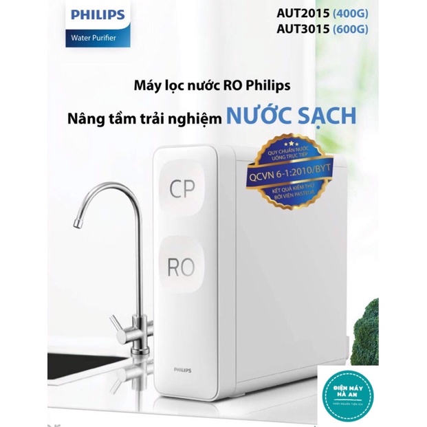 Máy lọc nước tại bồn Philips AUT2015 -  AUT3015 - Hàng chính hãng - Bảo hành 24 tháng