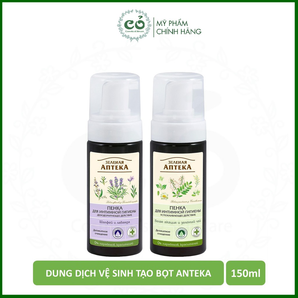 Dung Dich Vệ Sinh Phụ Nữ Tạo Bọt Zelenaya Apteka 150ml