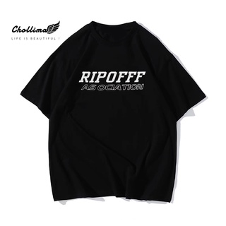 Áo thun unisex tay lỡ Chollima form rộng in chữ RIPOFFF AT002 chất vãi dày dặn co giãn 2 chiều