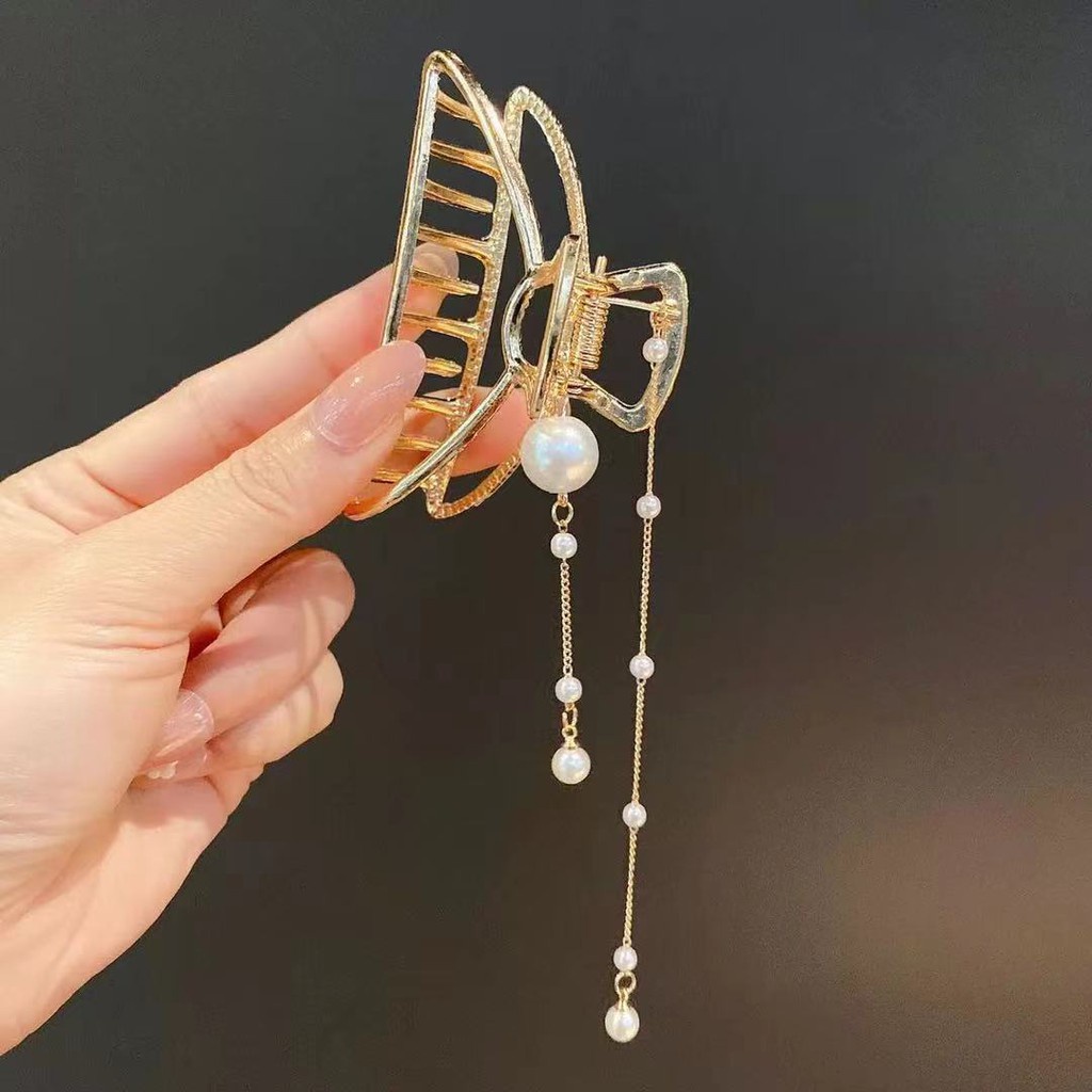 Simple and exquisite butterfly pendant temperament net red 2021 new female hairpin F316