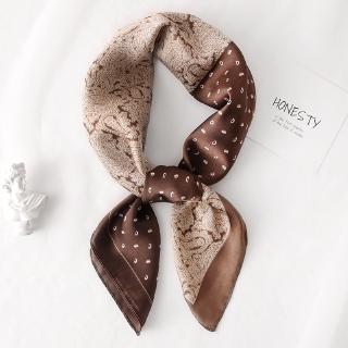 Khăn quàng cổ vuông nhỏ in họa tiết cổ điển mới dành cho nữ