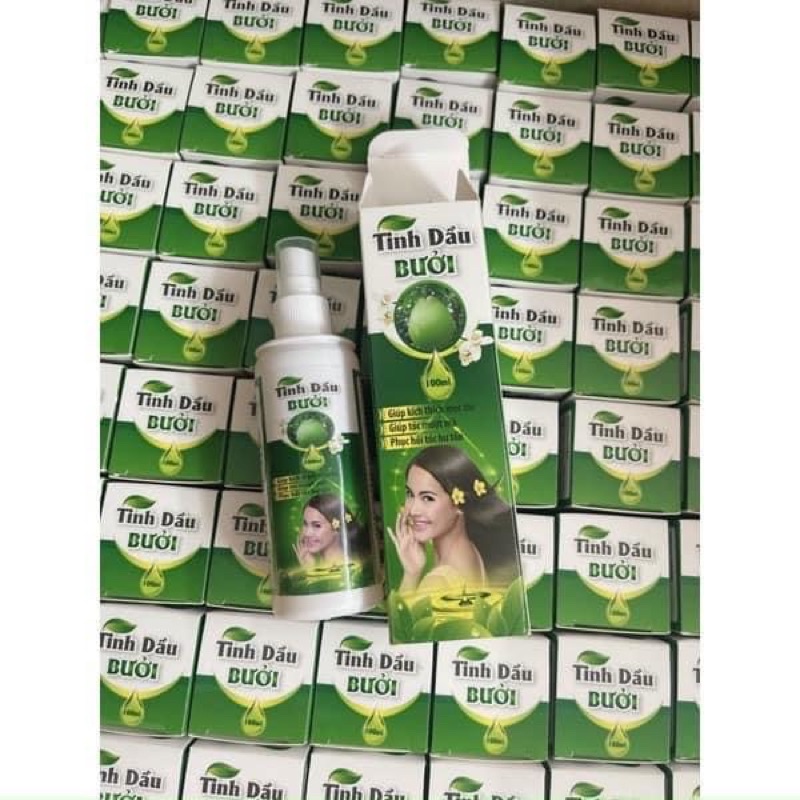 Combo 1 lọ Tinh dầu bưởi tóc có hộp 100ml kích thích móc mọc nhanh và siêu dài