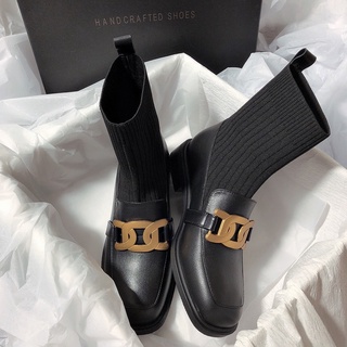 BOOT DA CỔ LEN ĐẾ 3CM