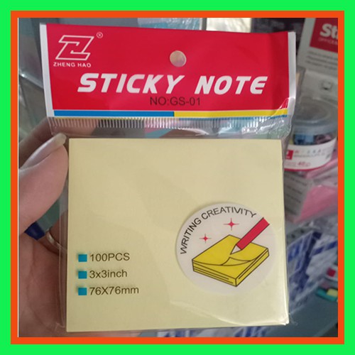 [Giá Kho]-Giấy Note Vàng 3X3-Giấy Ghi Chú-VPP Thanh Tú