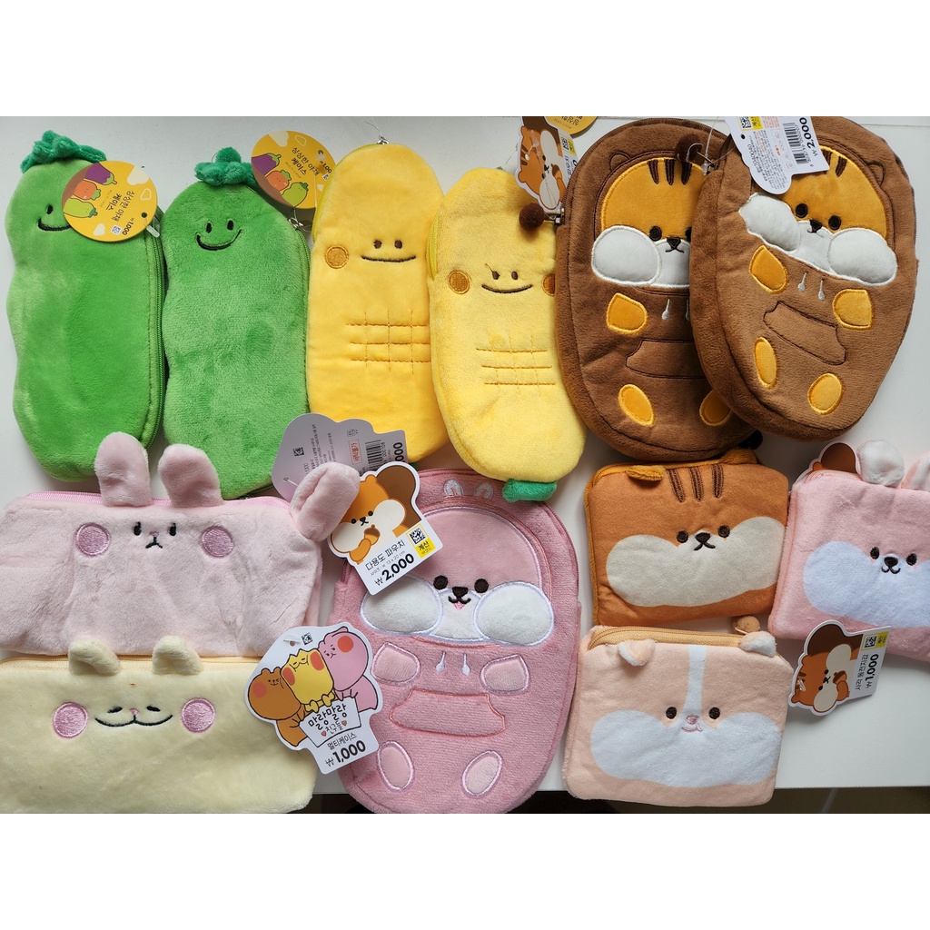 Hộp/túi đựng bút Daiso mềm mại dễ thương