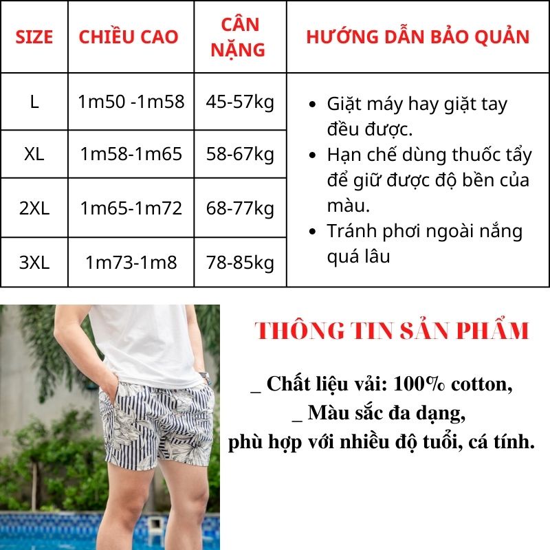 Quần đùi nam mặc nhà, quần ngủ nam có túi  TOMY chất cotton mềm mịn, không xù lông, không bay màu