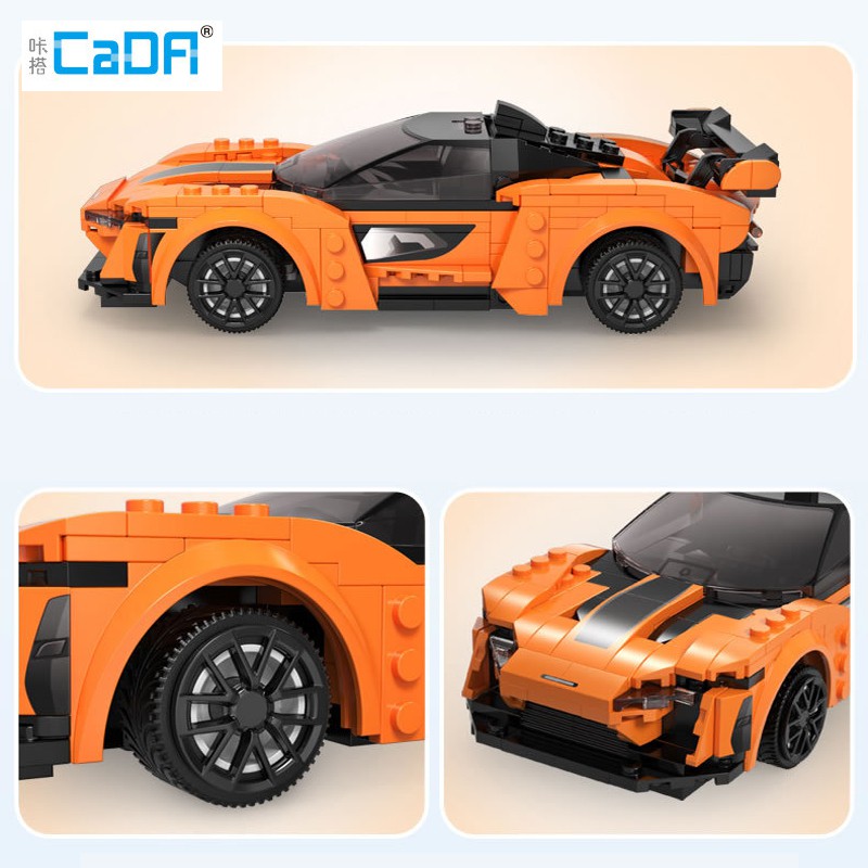 Đồ Chơi Lắp Ráp Kiểu LEGO CaDA Điều Khiển Từ Xa Mô Hình Siêu Xe Thể Thao Lamborghini, Ferrari, Bugatti Với 300+ Chi Tiết