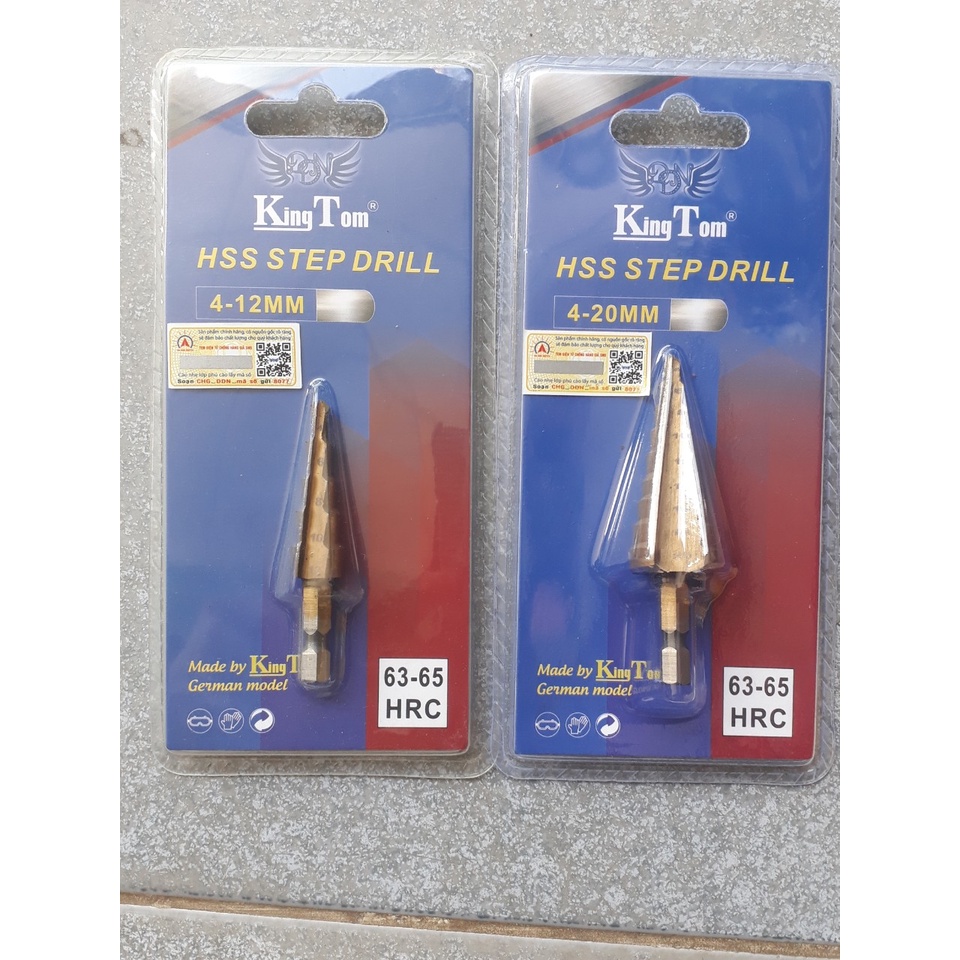 Mũi khoan tháp đa năng chui lục giác phủ titan khoan nhựa gỗ kim loại cao cấp