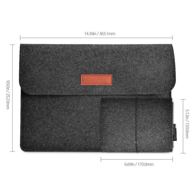 Túi bảo vệ laptop EverToner 13.3-inch kèm túi đựng nhỏ thích hợp cho laptop Pro/Air/Retina 13&quot;