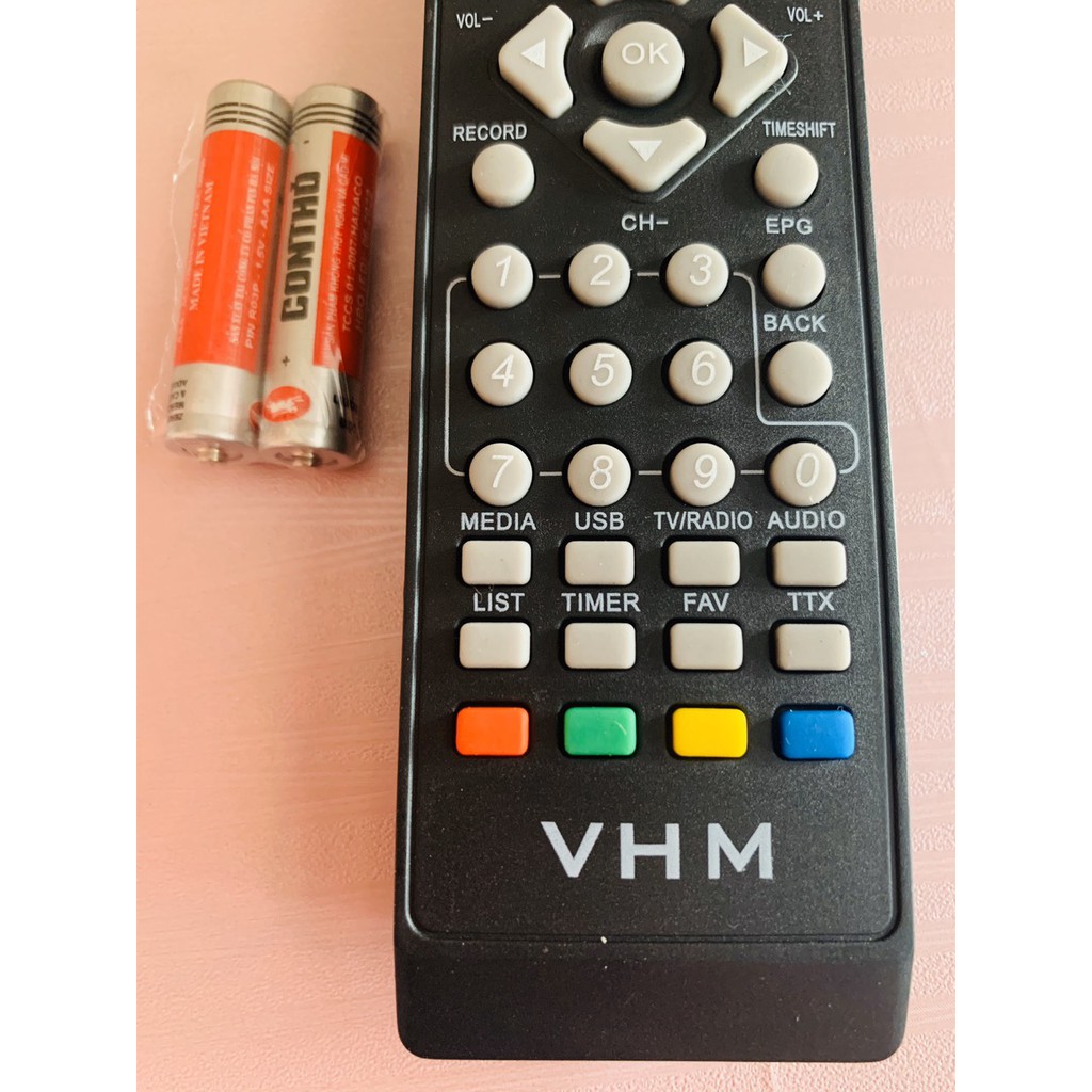 REMOTE ĐIỀU KHIỂN VHM NGAN SỬ DỤNG HẦU NHƯ ĐƯỢC CHO ĐẦU THU KTS VINASAT VÀ KTS DVB T2