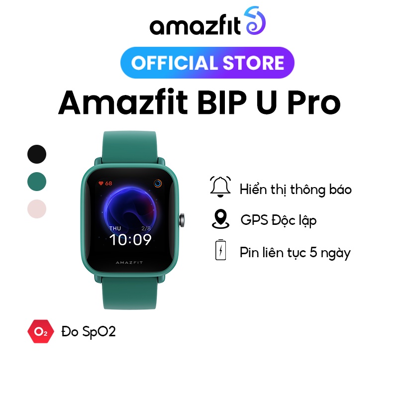 Đồng Hồ Thông Minh Amazfit BIP U PRO - GPS độc lập - Bảo hành chính hãng 12 Tháng