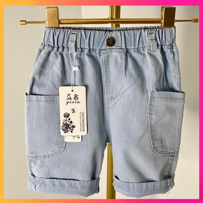 Quần Jean mềm bé trai từ 10-40kg❤️Jean Ngố bé trai, Quần short bé trai