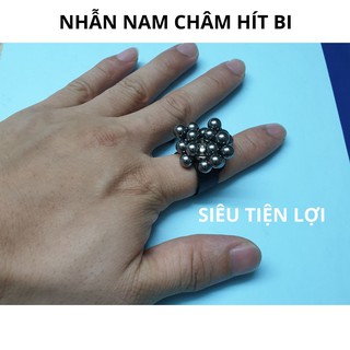 Nhẫn nam châm hít bi [PHỤ KIỆN CHẤT] có thể điều chỉnh được kích thước