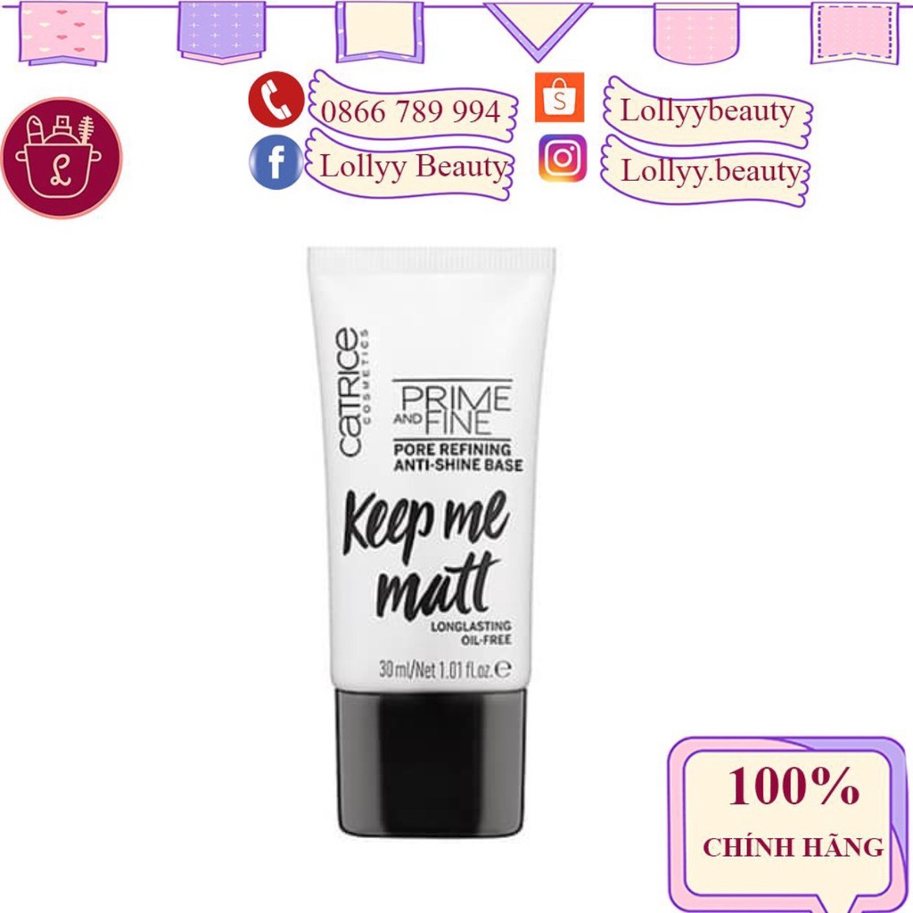 Kem lót Catrice Prime and Fine 30ml