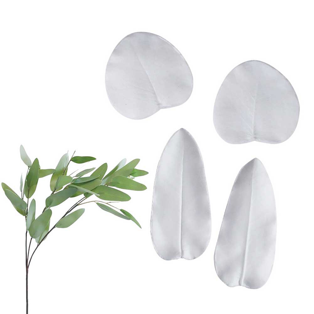 Kalaien Khuôn silicone Làm Bánh Hình Lá Bạch Đàn