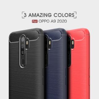 Ốp điện thoại bằng sợi carbon TPU mềm chống sốc cho OPPO A9 2020 A5 2020 A79 A83 A1 R11s Plus