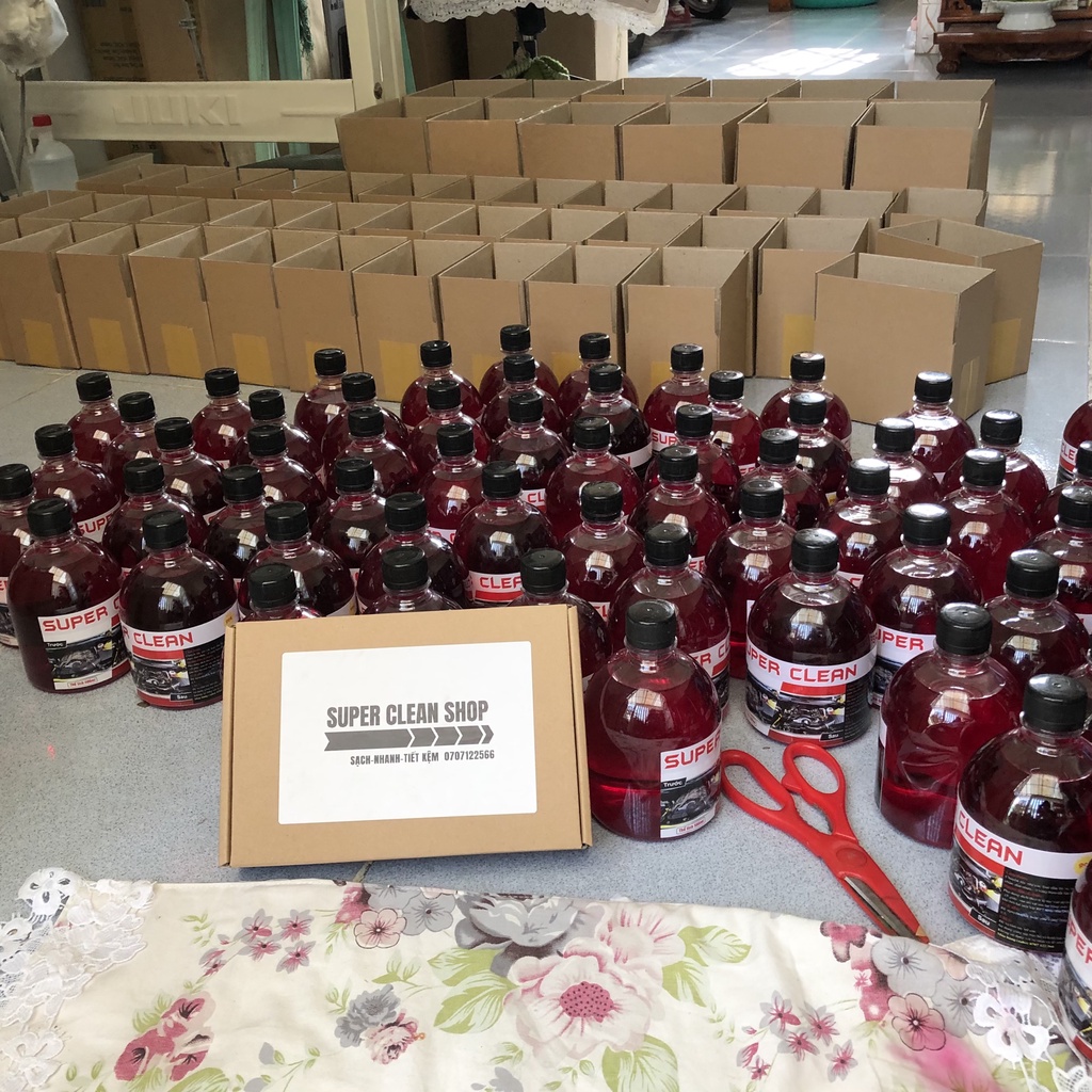 NƯỚC TẨY RỬA ĐẦU BÒ LỐC MÁY XE MÁY SIÊU MẠNH, SIÊU SẠCH SUPER CLEAN