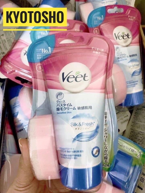 Kem Tẩy Lông Veet Nhật Bản 150gr kèm bông wax