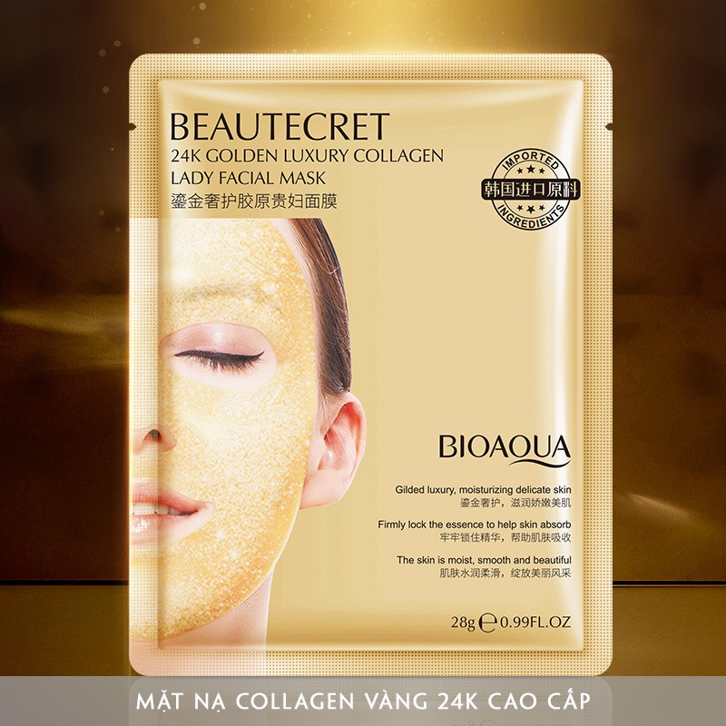 Mặt nạ thạch trong suốt pha lê Collagen BIOAQUA chăm sóc da mặt giúp da căng mịn tăng đàn hồi | BigBuy360 - bigbuy360.vn