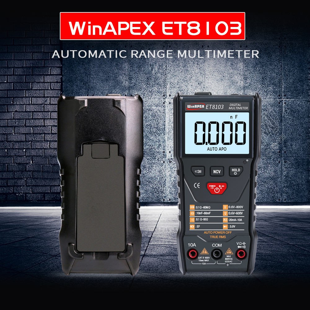 Đồng hồ vạn năng SKY-WinAPEX ET8103 có màn hình LCD có thể đo điện áp hữu dụng