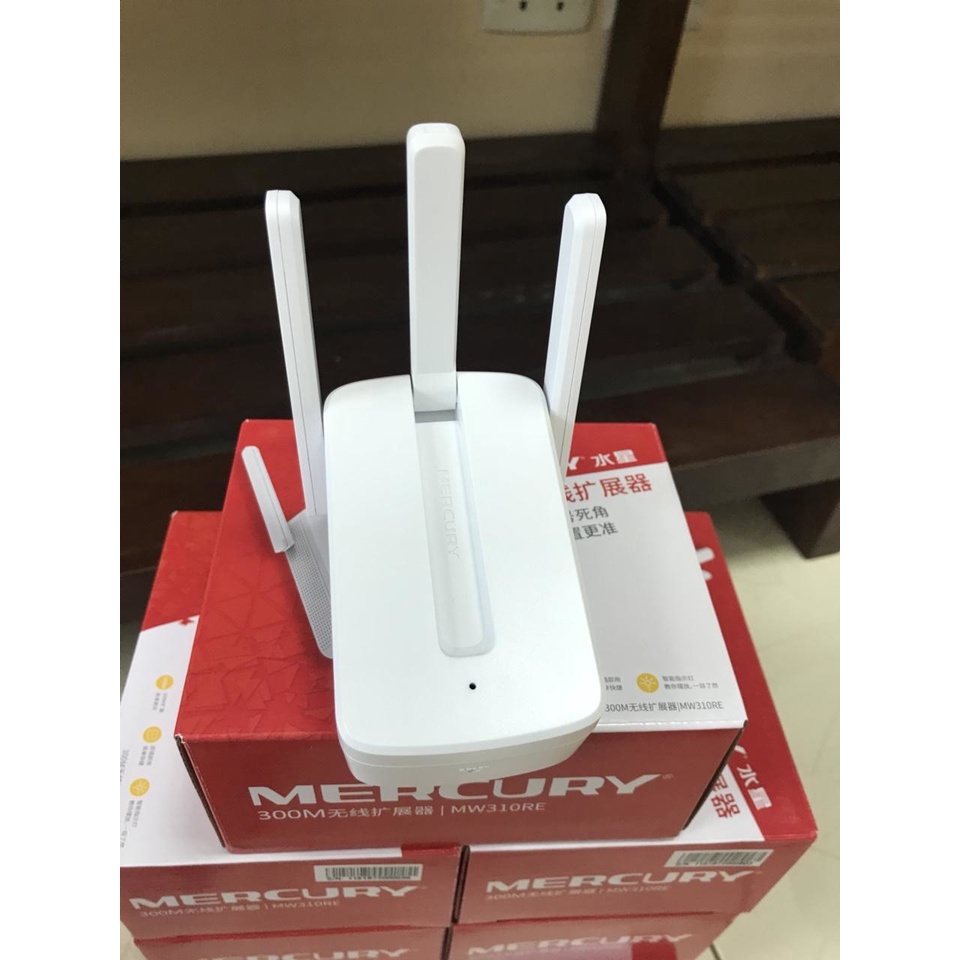 Bộ kích sóng mở rộng sóng wifi Mercusys MW300RE 3 râu- hàng chính hãng