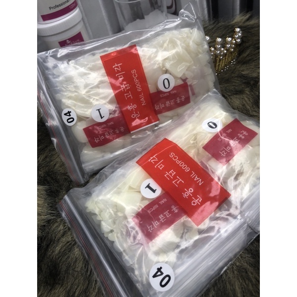 túi móng úp chân hàn 500ps chuẩn fom