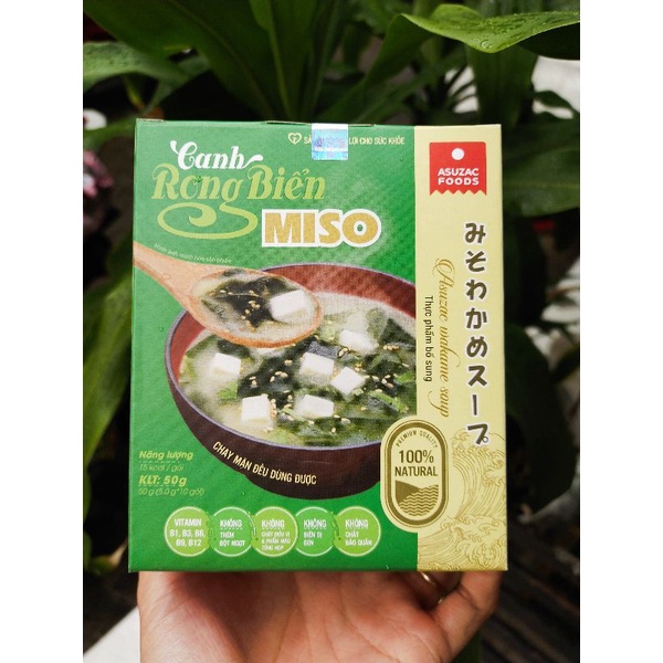 Canh rong biển miso asuzac/ rong biển sấy/rong biển ăn liền