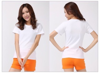 Áo Thun Trơn Form Rộng Màu Trắng