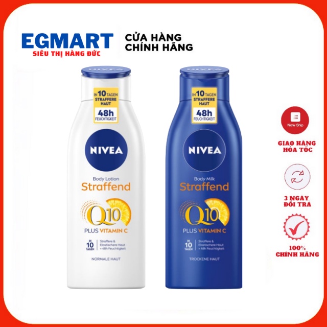 Sữa dưỡng thể Nivea Body Milk Q10 , 400mlHàng Đức