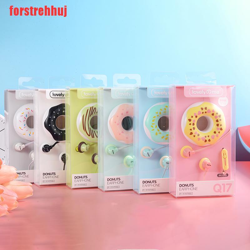 Tai Nghe Nhét Tai Jack 3.5mm Hình Bánh Donut Dễ Thương | BigBuy360 - bigbuy360.vn