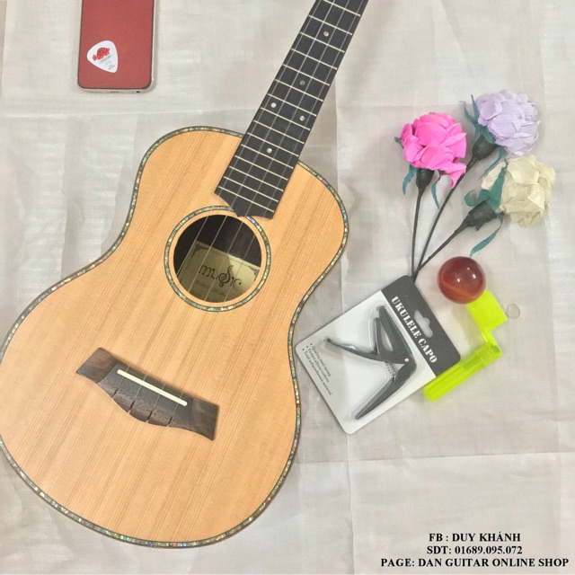 ĐÀN UKULELE TENOR MẶT THÔNG