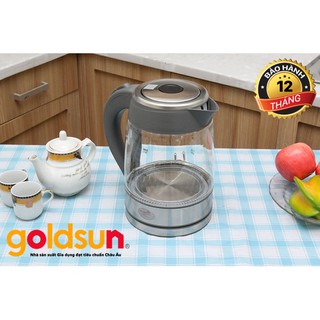 Ấm siêu tốc thủy tinh goldsun