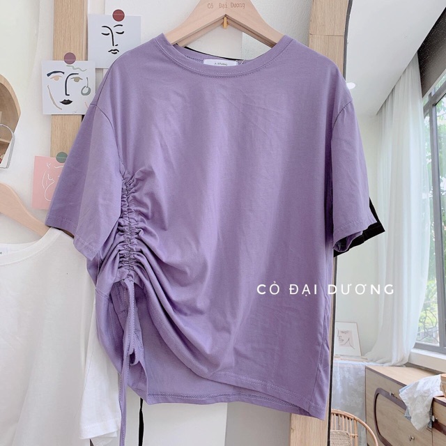 [Mã FAMAYWA giảm 10K đơn 50K] Áo phông dây rút sườn | BigBuy360 - bigbuy360.vn