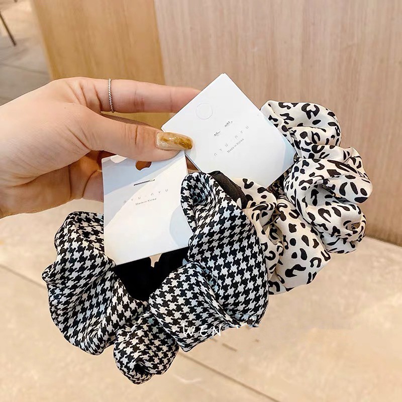 (Loại To) Dây Buộc Tóc Vải Scrunchies Cá Tính, Thanh Lịch XIC48