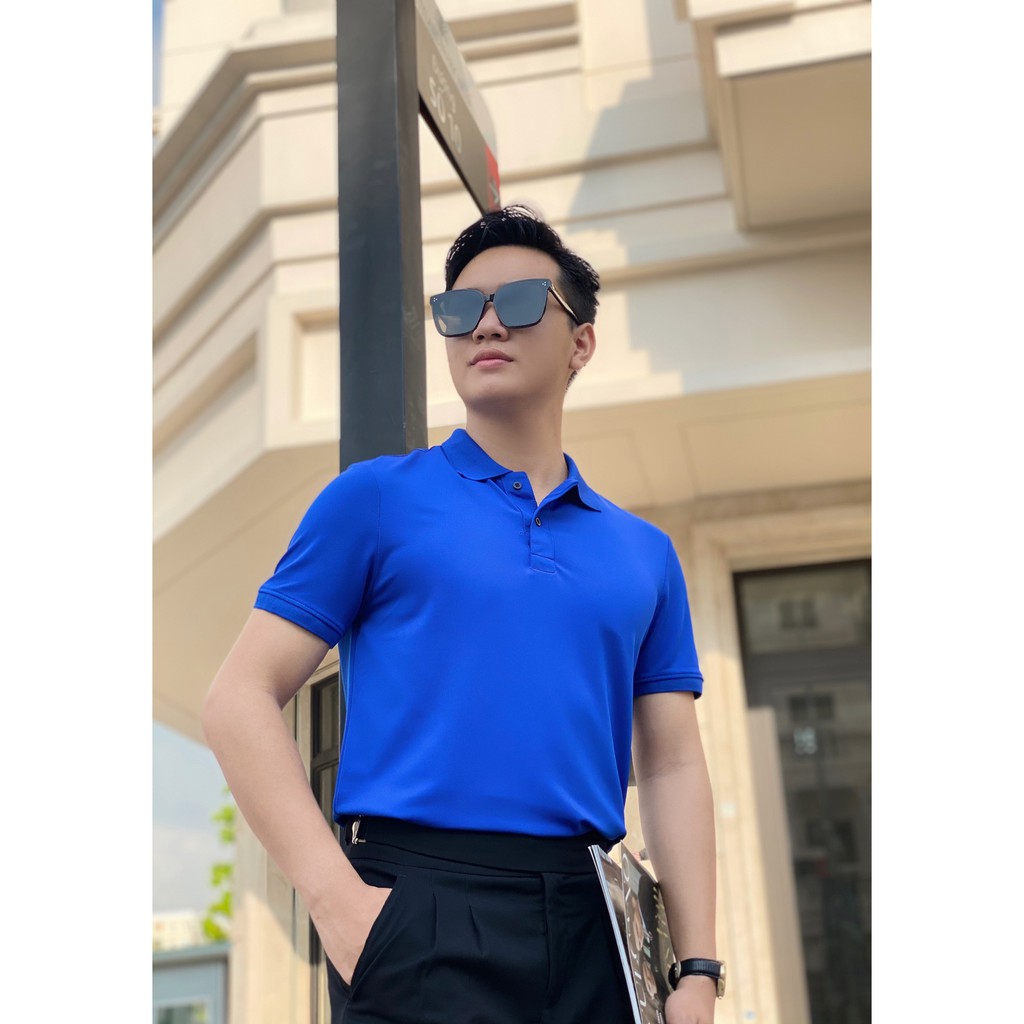 Áo Polo Nam cổ bẻ thun có cổ tay lỡ vải cá sấu cotton phong cách trẻ trung, chuẩn form, nhiều màu | BigBuy360 - bigbuy360.vn