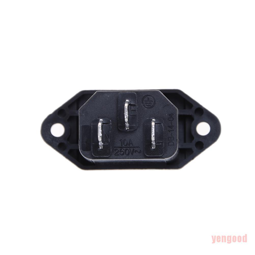 Bộ 5 Ổ Cắm Điện Iec 320 C14 Ac 250v 10a Chất Lượng Cao