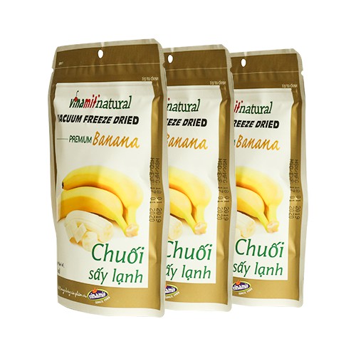 Chuối Sấy Lạnh VINAMIT Gói 30g/50g/100g