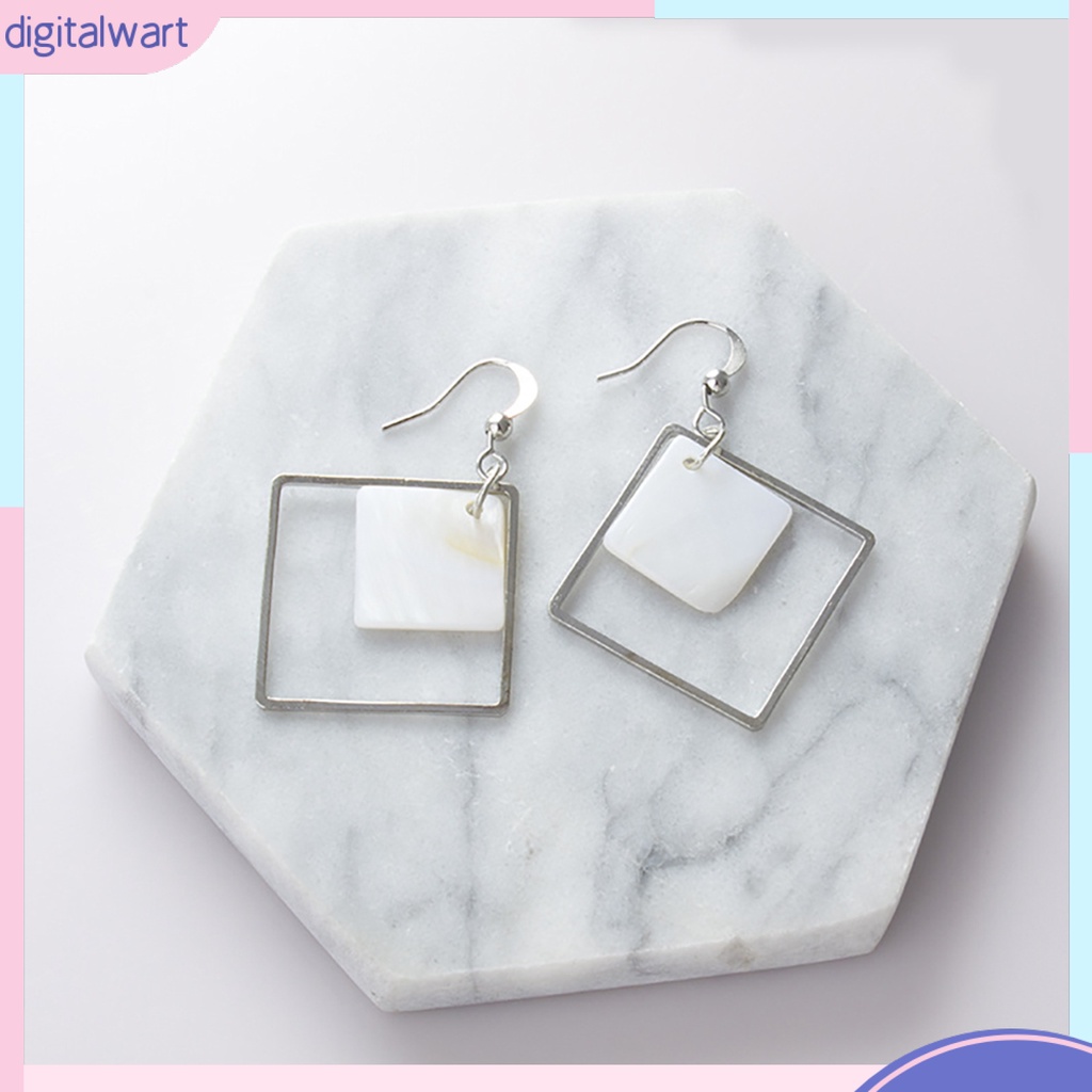 Cặp khuyên tai nữ thiết kế hình vuông sang trọng động đáo cá tính dành cho nữ