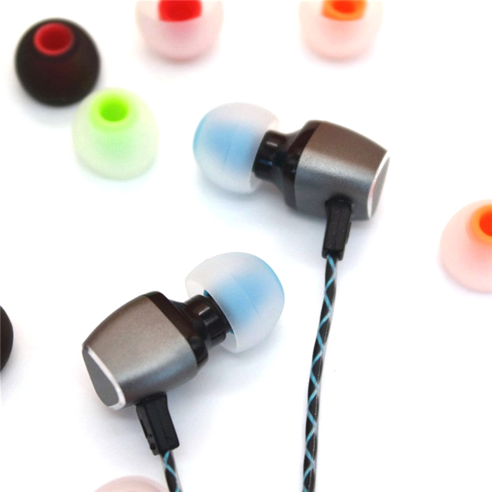 Set 6 cặp nút bọc tai nghe bằng silicon chống trượt nhiều màu