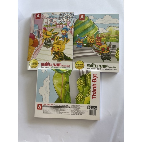 10 quyển Tập Thành Đạt Siêu Vip 96tr ĐL120gm - 4ô ly