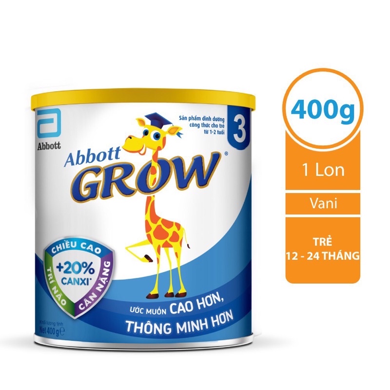 Sữa bột Abbott Grow 3 (G-Power) 400g