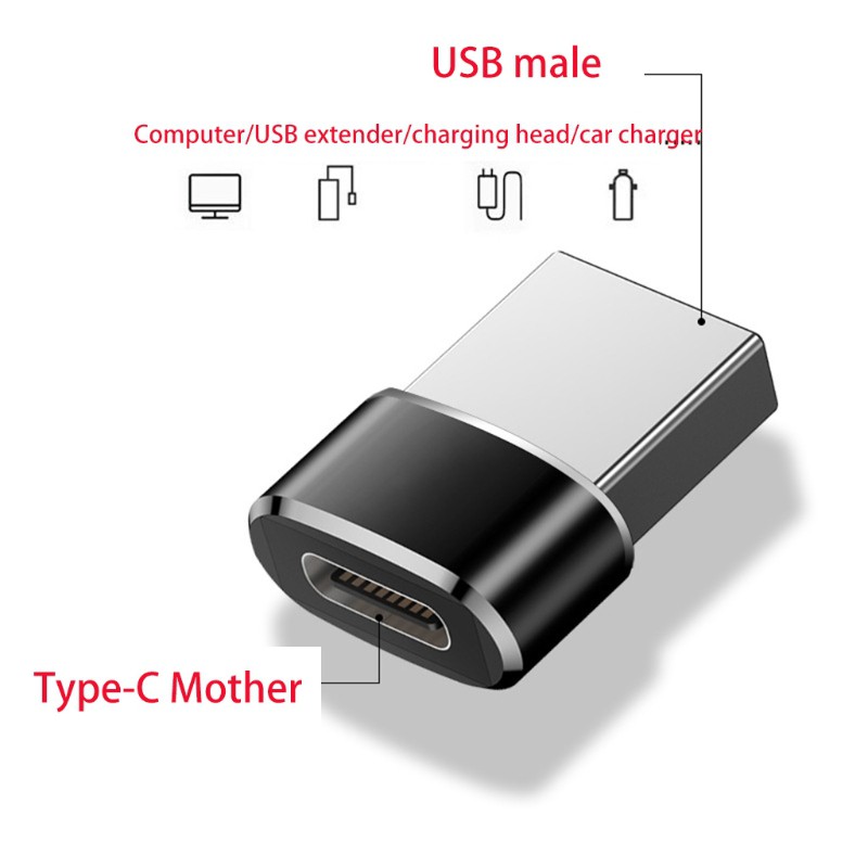 Set 2 Đầu Chuyển Đổi Từ Cổng Usb C 3.1 Type C Sang Usb 3.0 Type A Chuyên Dụng