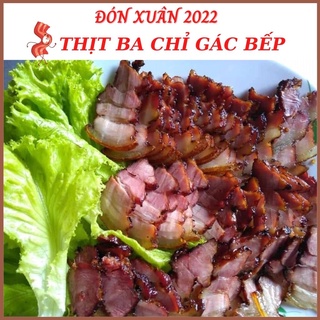 Thịt lợn ba chỉ sấy gác bếp Sapa chuẩn vị Tây Bắc, nhà làm không chất bảo quản, ăn thơm và bùi kèm tặng chẳm chéo