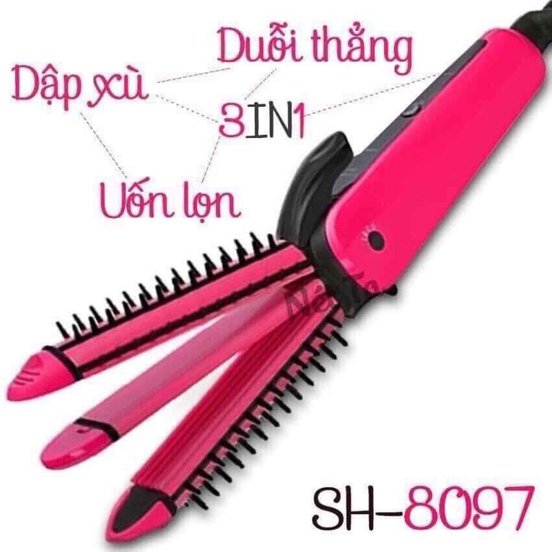 Lược điện NOVA tạo kiểu uốn tóc, sấy phồng, cúp, xoăn mini bỏ túi đa năng