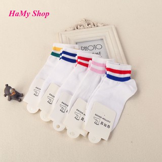 Combo 10 đôi tất nữ kẻ sọc Hàn Quốc