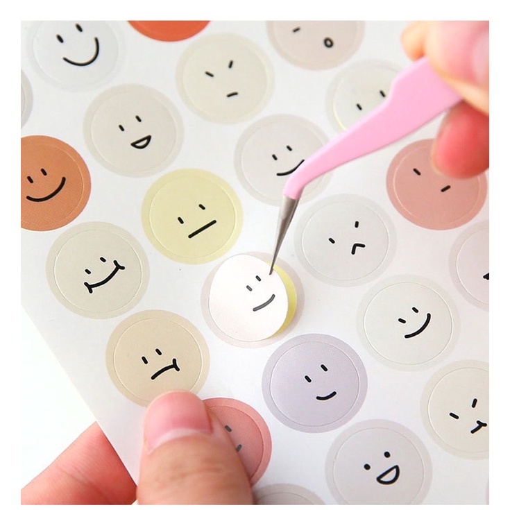 Nhíp gấp sticker nhiều màu ngọt ngào