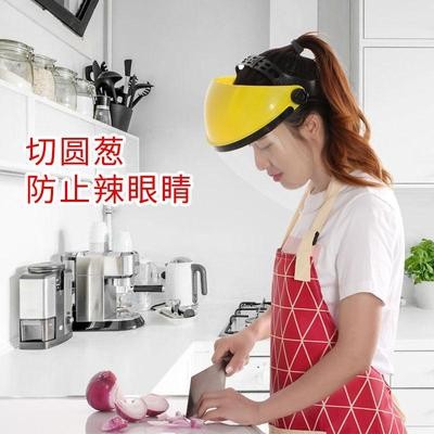 Nhà bếp chiên chống dầu khói mặt nạ trong suốt chống dầu bắn tung tóe Mặt nạ chống nóng mui xe nữ nấu ăn tạo tác nướng m