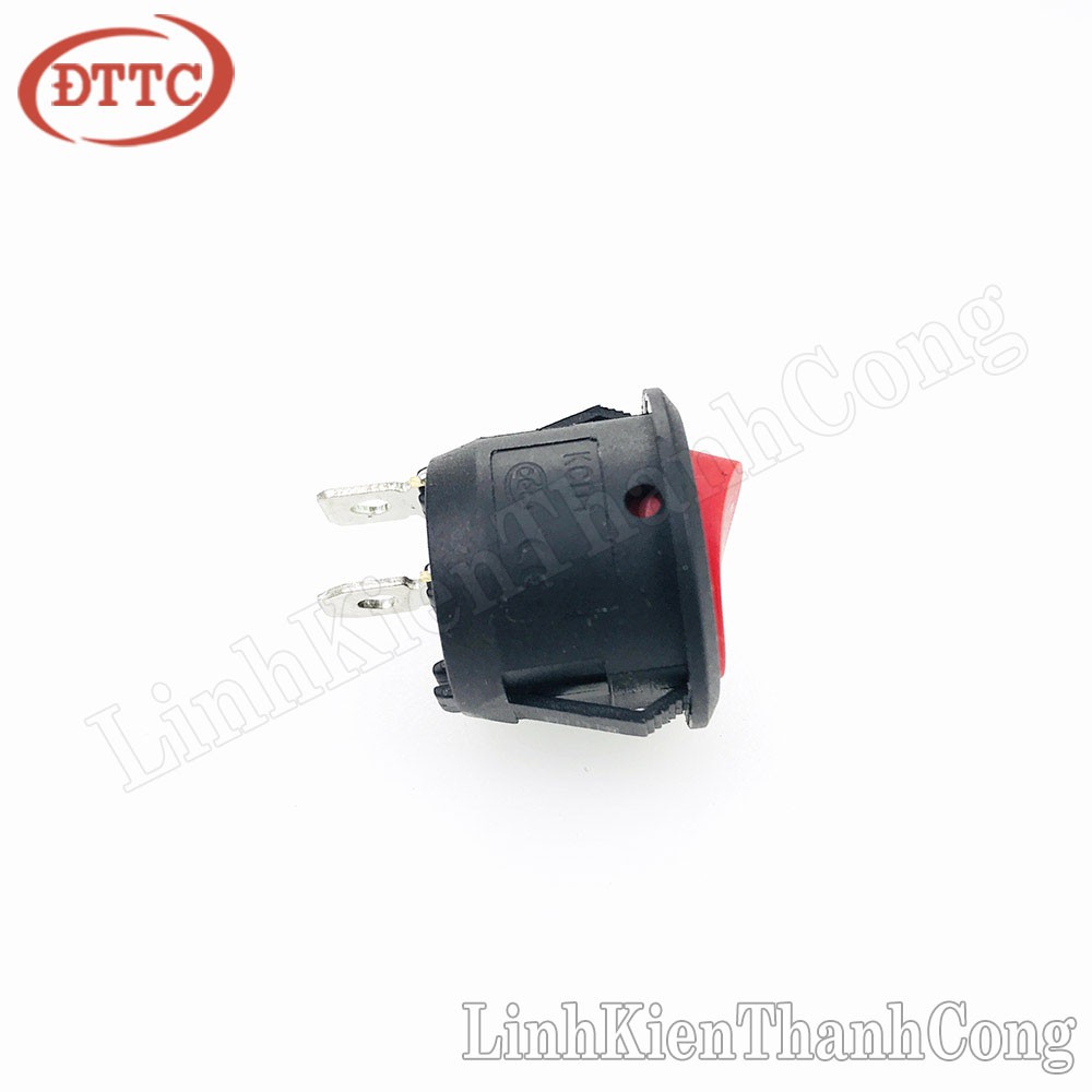Công Tắc Bập Bênh Tròn KCD1-105 6A 250V 2P Đỏ
