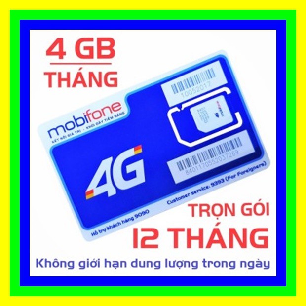 Sim 4G Mobifone trọn gói 1 năm không nạp tiền MDT250A và MDT135A